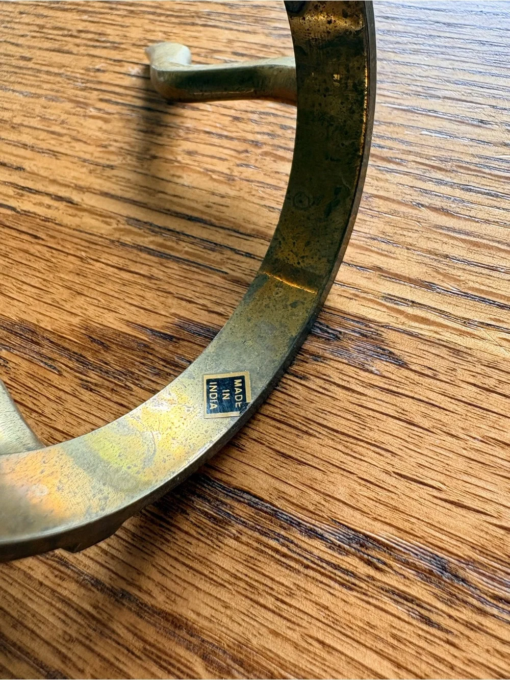 Vintage Brass Three leg Egg Stand - made in India